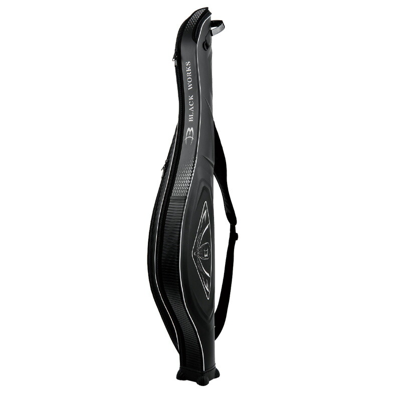 がまかつ(Gamakatsu) GC301 成型ハードロッドケース 142cm ブラック(BLACK WORKS)