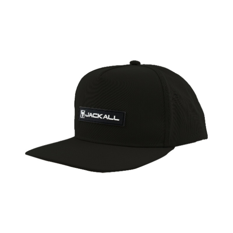 ジャッカル　スクエアロゴ　フラットキャップ　ブラック　未使用品　JACKALL LURE SHOP SUBMARINE / ジャッカル スクエア ロゴ フラットキャップ
