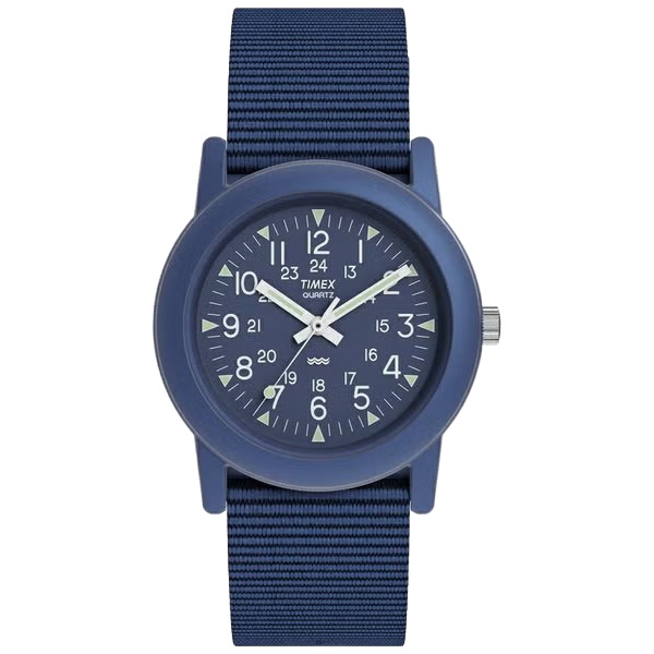 【7/18～店内最大7500円OFFクーポン】 TIMEX(タイメックス) 【国内正規品】キャンパー 34mm ブルー TW2V20100｜ナチュラム フィッシング専門店