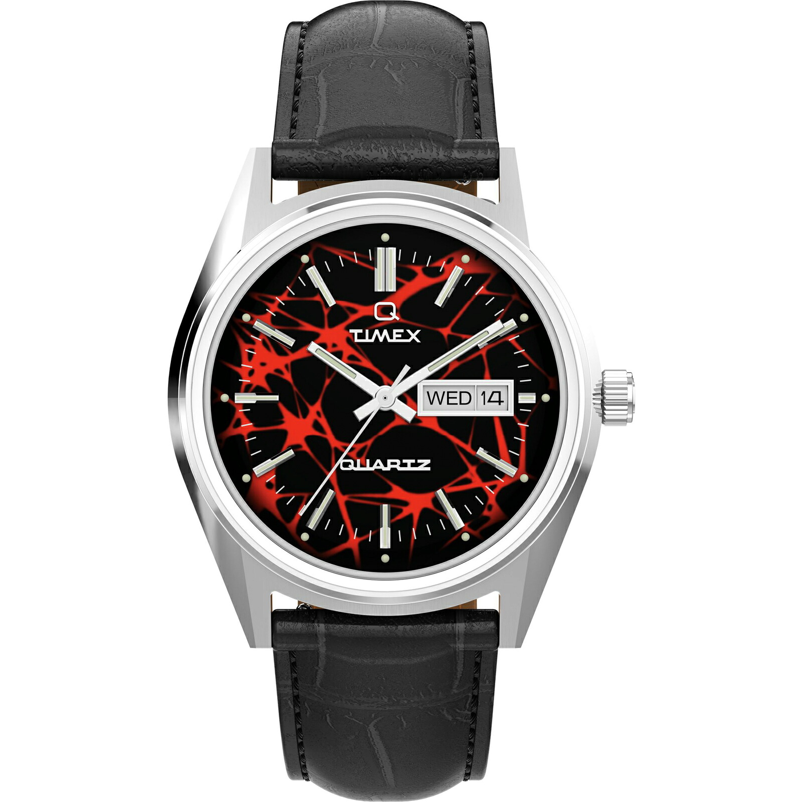 TIMEX(タイメックス) 【国内正規品】Q Timex Red Vega リイシュー 38mm ブラック/ステンレススチール TW2Y55700｜ナチュラム フィッシング専門店