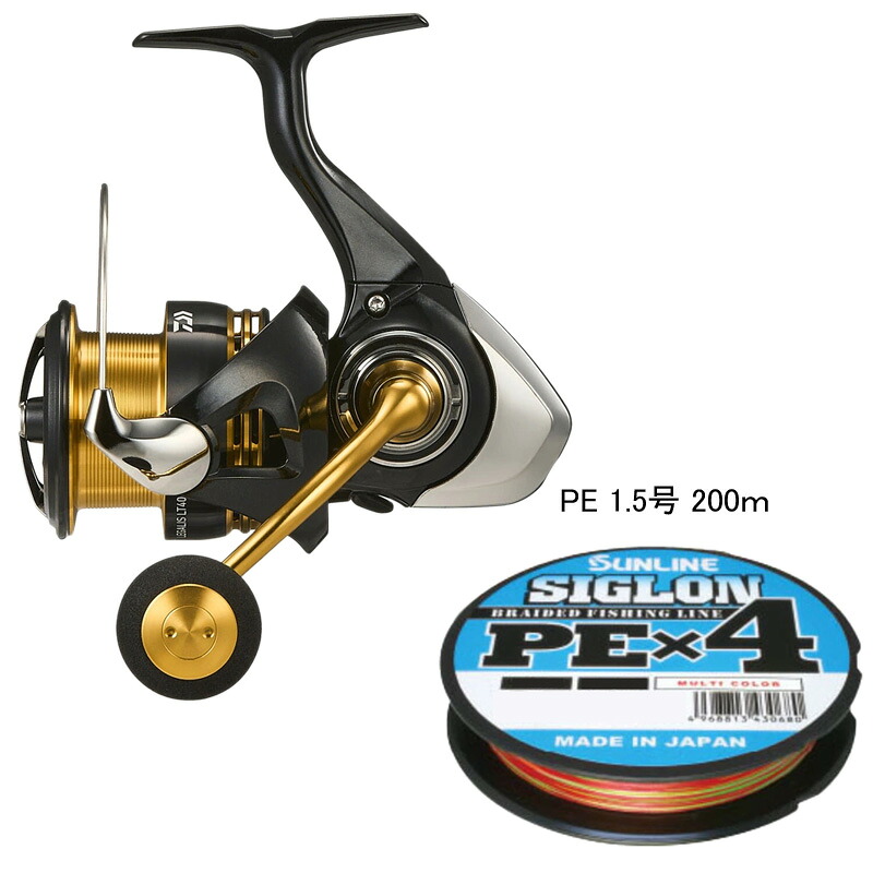 ナチュラム 23レガリス LT4000-CXH+シグロン PE×4 200m(お得な2点セット) 1.5号/25lb 00060369