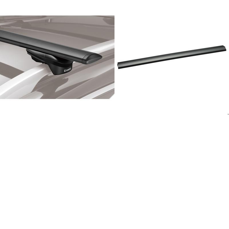INNO(イノー) トヨタ ランドクルーザー(250 レール付)用 エアロベース(スルー短)セット XS150BK+XB130BK