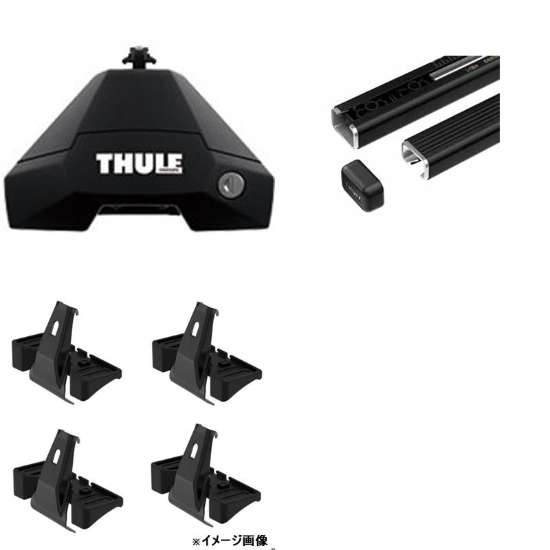 Thule(スーリー) ニッサン エクストレイル(レール無)用 スクエアバーセット R4/7～ T33 TH7105+TH7123+5292