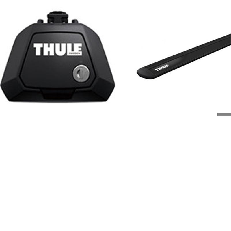 Thule(スーリー) トヨタ ランドクルーザー 250(ルーフレール付)用 ウイングバーEVOセット R6/4～ ブラック TH710410+TH7113B