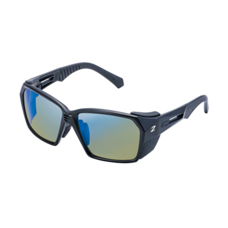 【7/18～店内最大7500円OFFクーポン】 Zeque by ZEAL OPTICS(ゼクー バイ ジールオプティクス) LOOF(ルーフ)(限定ミラーモデル) マットブラック イーズグリーン&times;ブルーミラー F-2047C｜ナチュラム フィッシング専門店