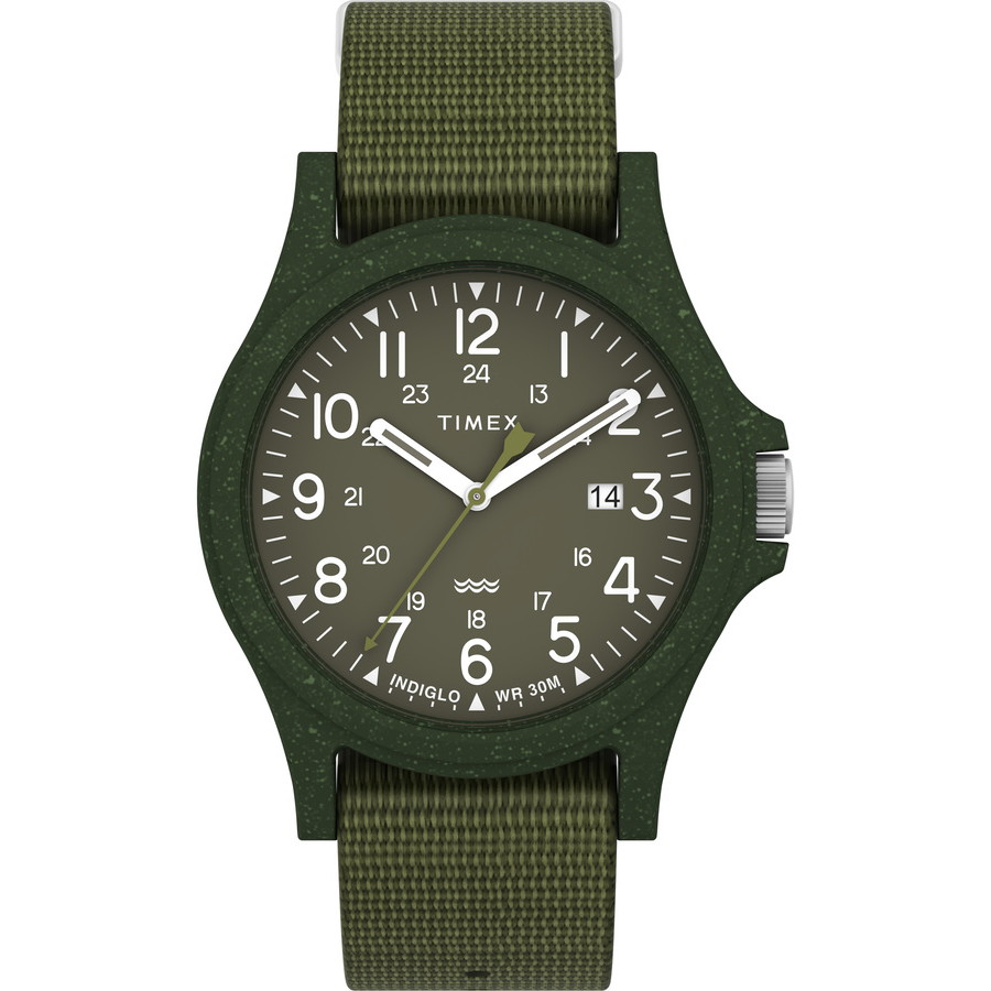 【7/18～店内最大7500円OFFクーポン】 TIMEX(タイメックス) 【国内正規品】Reclaim Ocean リクレイム オーシャン ダークグリーン【リサイクル素材】 TW2V96000｜ナチュラム フィッシング専門店