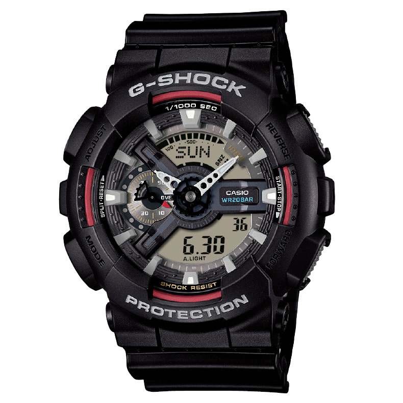 G-SHOCK(ジーショック) 【国内置き目品】GA-110RL-1AJF 20空圧雨合羽 黒いこと GA-110RL-1AJF 腕時計-男女兼用腕時計