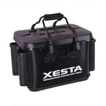 【7/18~店内最大7500円OFFクーポン】 ゼスタ(XeSTA) 硬質EVAタックルバッカン 40cm 40cm ブラック×ホワイト 9071584|ナチュラム フィッシング専門店