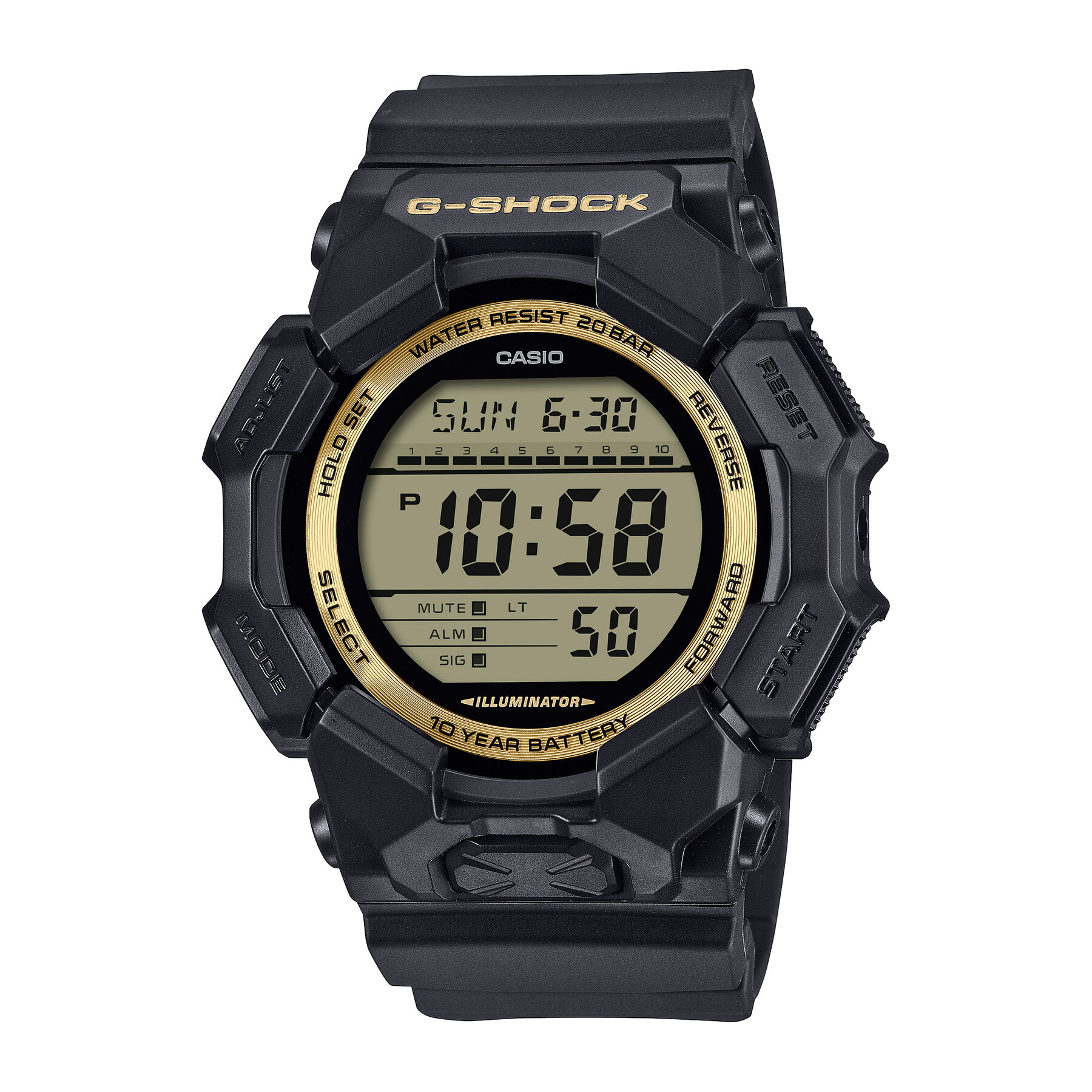 G-SHOCK(ジーショック) 【国内正規品】GD-010GB-1A9JF 20気圧防水 ブラック GD-010GB-1A9JF