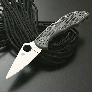 Spyderco(スパイダルコ) デリカ 4 フラットグラインド(直刃) グレーハンドル C11FPGY