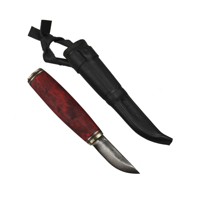 Kauhavan Puukko Paja(カウハヴァンプーッコパヤ) valilap 62 #501 6.2cm ブレード(レッド)&times;シース(ブラック) 27454｜ナチュラム キャンプ専門店