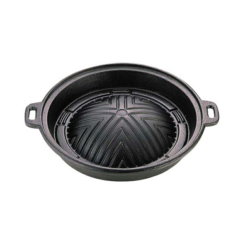 楽天市場】ジンギスカン鍋 25cm 鋳物 幅32.5 奥行28 高さ4.5