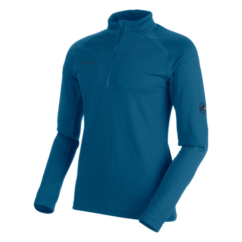 無料配達 Tシャツ カットソー Mammut マムート 1016 Sapphire L Men Sleeve Long Zip Thermal Performance Trancosopedra Pt