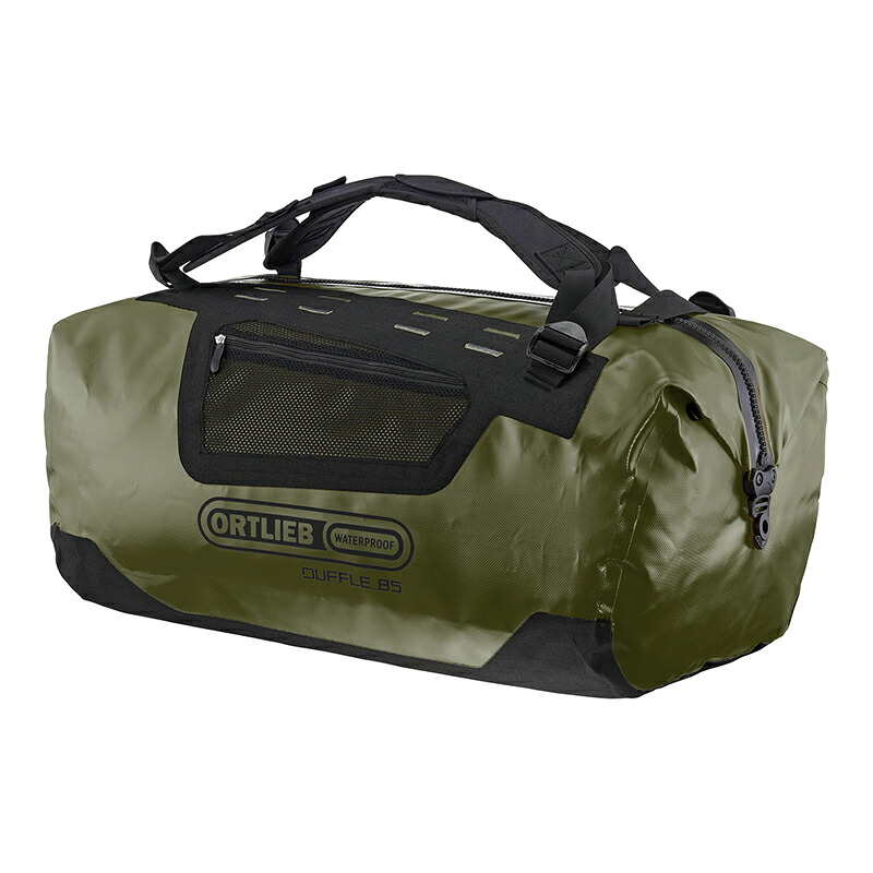 ORTLIEB(オルトリーブ) 【正規品】ダッフル バッグパック 2WAY 防水IP67 タイジップ 85L/M オリーブ OR-K1405