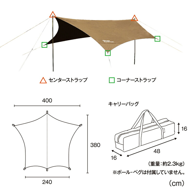 TENT FACTORY TCドームテント2 TCウィングタープL セット p4.org