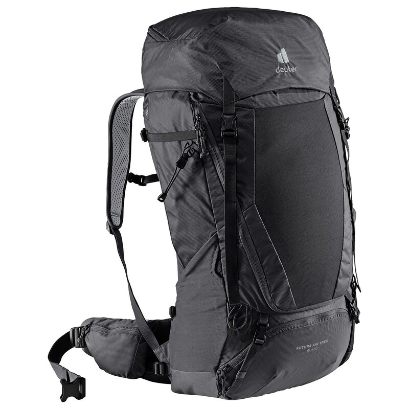 deuter(ドイター) FUTURA AIR TREK 60+10(フューチュラ Air Trek 60+10) 60L ブラック&times;グラファイト(7403) D3402321-7403｜ナチュラム キャンプ専門店