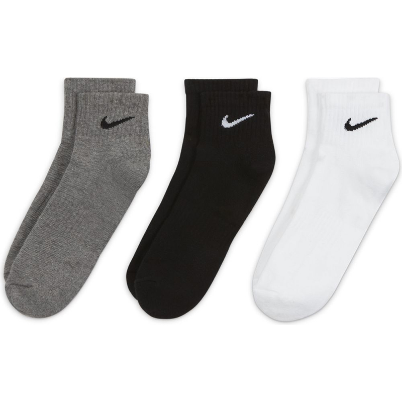 ≪超目玉☆12月≫ NIKE ナイキ エブリデイ クッションド トレーニング アンクル ソックス 3足 27-29 964  ホワイト×ブラック×カーボンヘザー NJP-SX7667-964 jnb.lv