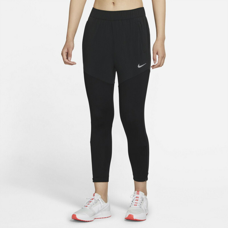 NIKE(ナイキ) Dri-FIT エッセンシャル ウィメンズ ランニングパンツ M (010)ブラック×リフレクトシルバー NJP-DH6980-010