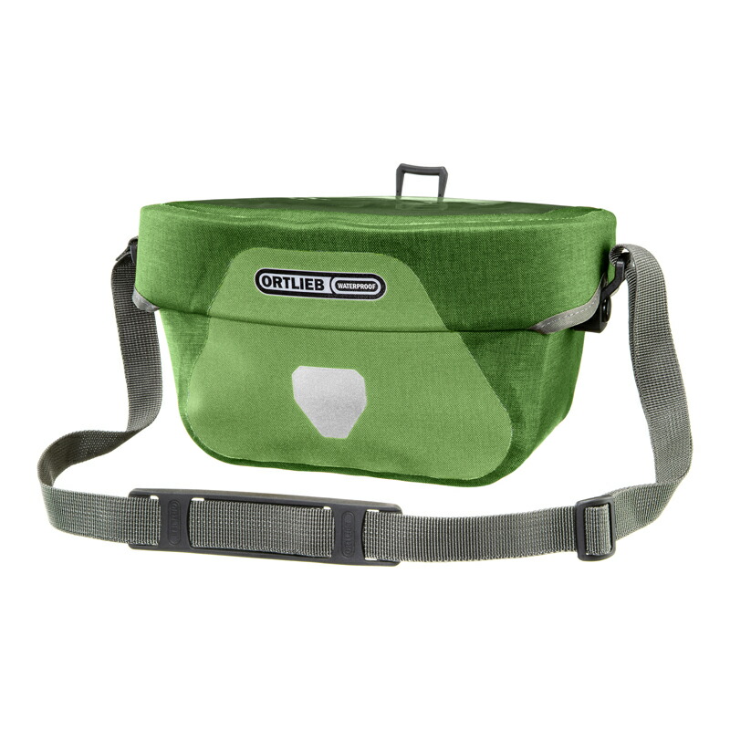 ORTLIEB(オルトリーブ) 【正規品】アルティメイト プラス 防水バッグ フロント/ハンドルバーバッグ サイクル/自転車 5L キウイ×モスグリーン OR-F3637|ナチュラム キャンプ専門店