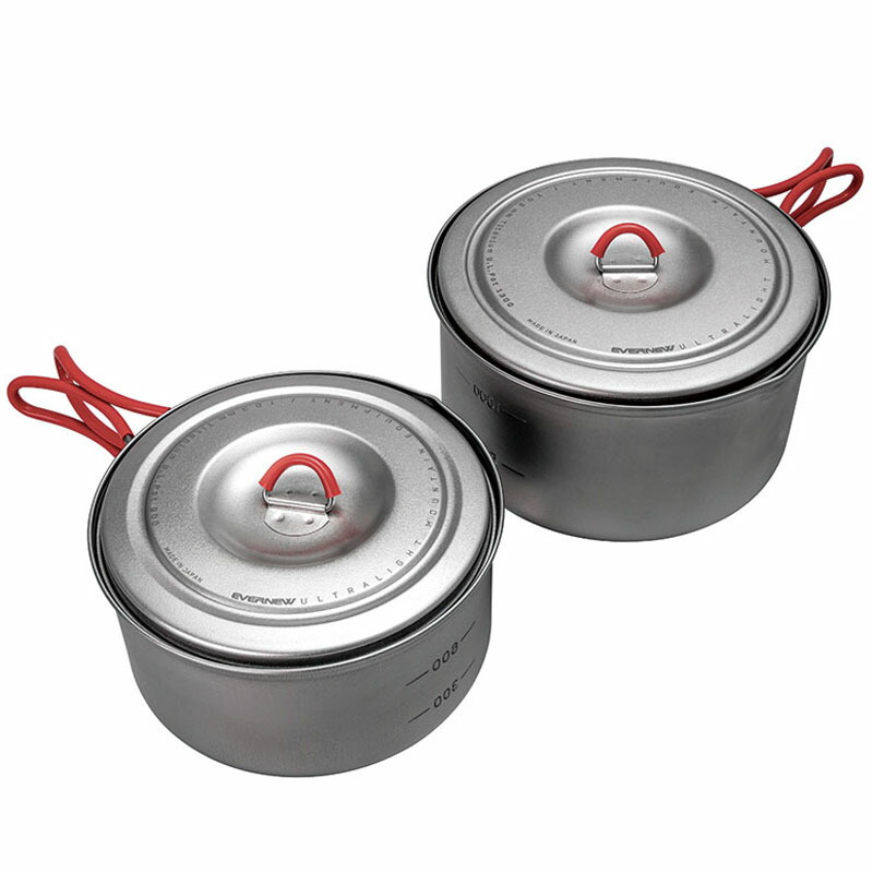 EVERNEW(エバニュー) Ti U.L. Pot set 900\u00261300 1300/900ml ECA536