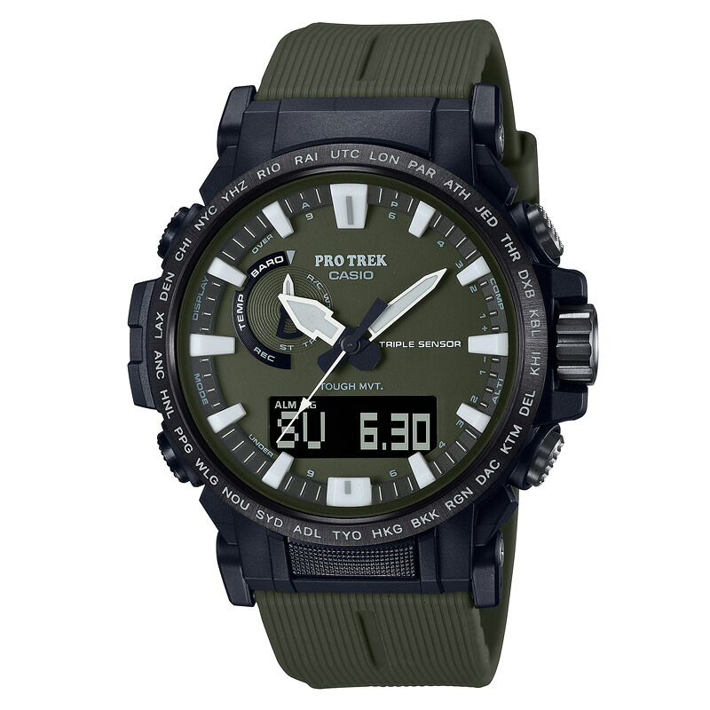 PROTREK(プロトレック) 【国内定まり品】PRW-61Y-3JF 10空圧雨合羽 カーキ PRW-61Y-3JF