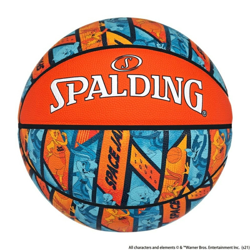 Spalding スポルディング スペース ジャム ア ニュー レガシー パターンオレンジ 6号球 オレンジ ブルー z 超美品の