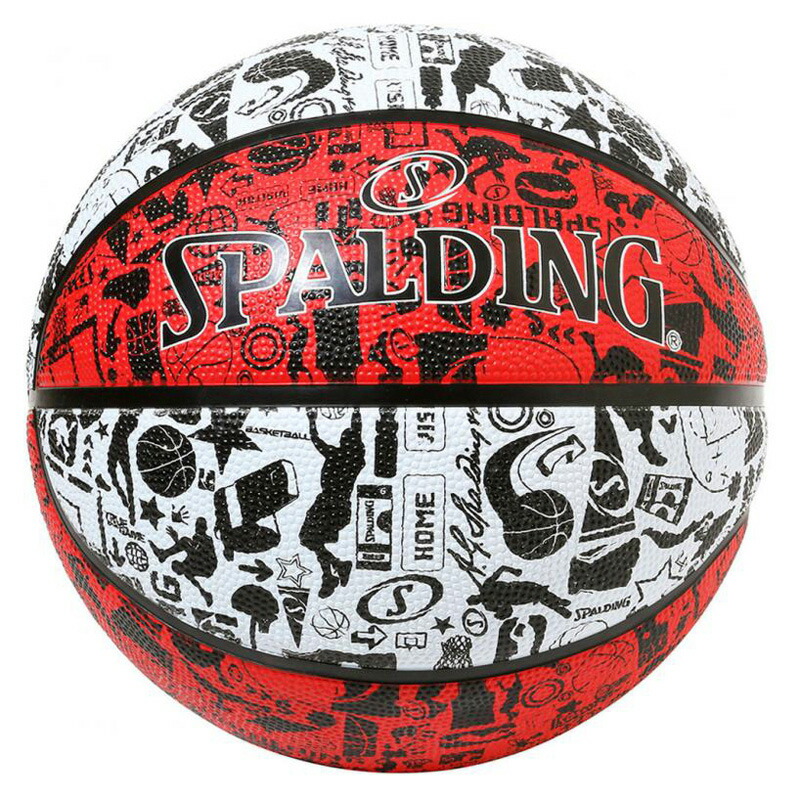 SPALDING スポルディング グラフィティ 5号球 レッド×ホワイト 84517J 『4年保証』