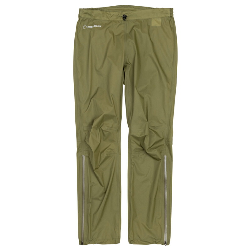 Teton Bros.(ティートンブロス) Feather Rain Pant Unisex M OLIVE GREEN 221-02032