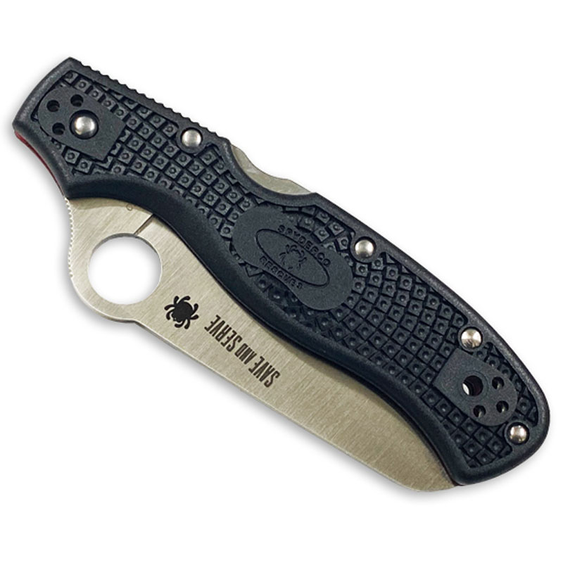 Spyderco(スパイダルコ) レスキュー 波刃 ブラック×レッドライン