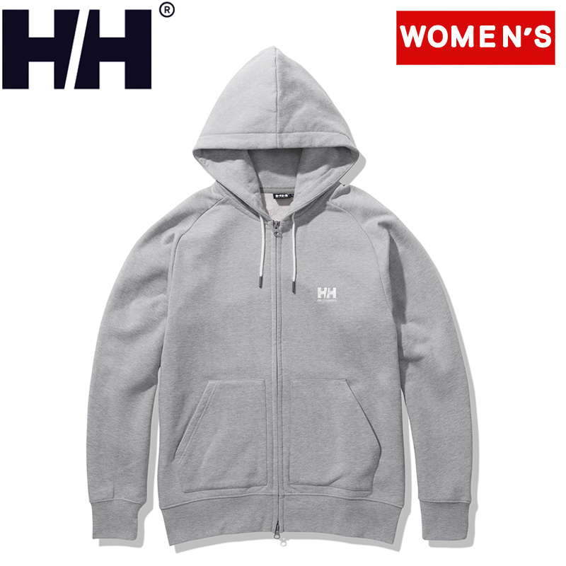 豪華で新しい HELLY HANSEN ヘリーハンセン Women's HHロゴ フルジップ スウェット フーディー ウィメンズ WL ミックス
