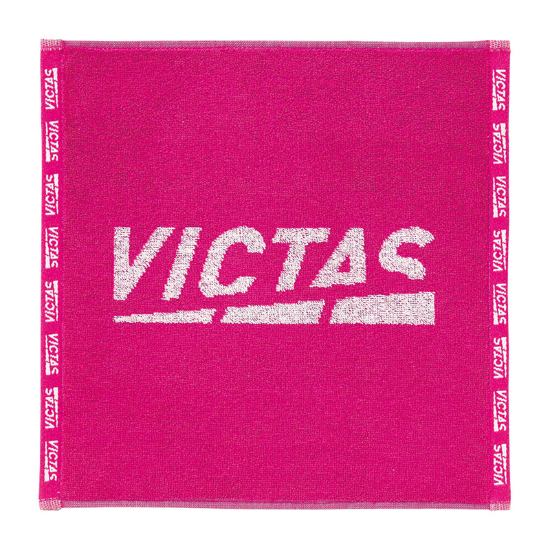 VICTAS(ヴィクタス) プレイ ロゴ ハンド タオル (7100)ホットピンク YTT-692102