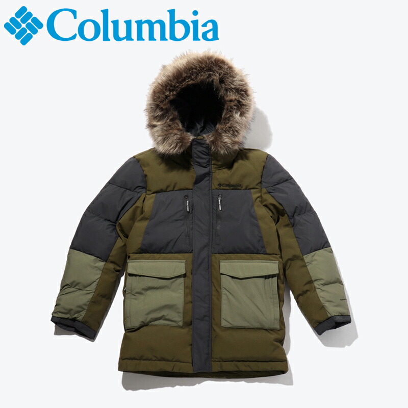在庫限り パーカ Sb7722 コロンビア L マーカム New キッズ Columbia Olive フュージョン ピーク 327 アウトドア