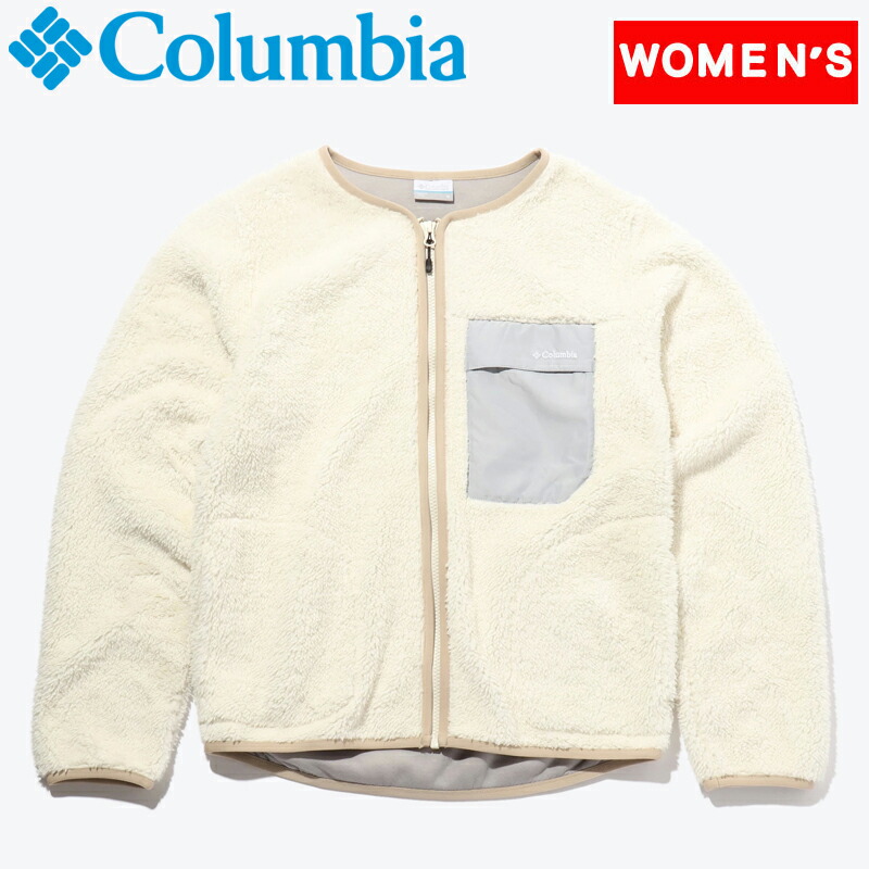 人気絶頂 PL0642 フリース Columbia 192 W CHALK コロンビア カーディガン L パーク クレストトゥ ウィメンズ アウトドア