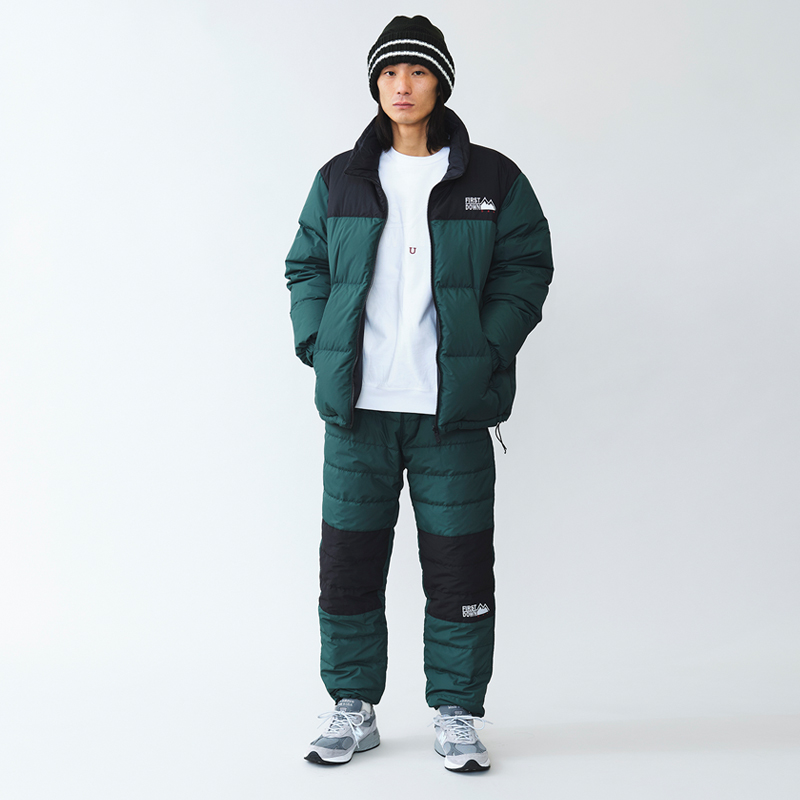 FIRST DOWN(ファーストダウン) Men's DOWN メンズ BUBBULE green