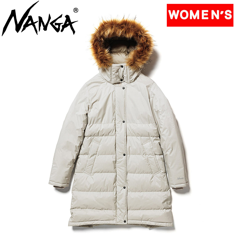 ナンガ(NANGA) 【22秋冬】AURORA DOWN HALF COAT(オーロラ ダウン ハーフ コート)ウィメンズ WM IVORY  N1AYIV44：ナチュラム キャンプ専門店