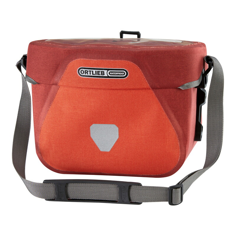 ORTLIEB(オルトリーブ) 【正規品】アルティメイト プラス 防水バッグ フロント/ハンドルバーバッグ サイクル/自転車 6.5L サルサ×ダークチリ OR-F3178|ナチュラム キャンプ専門店