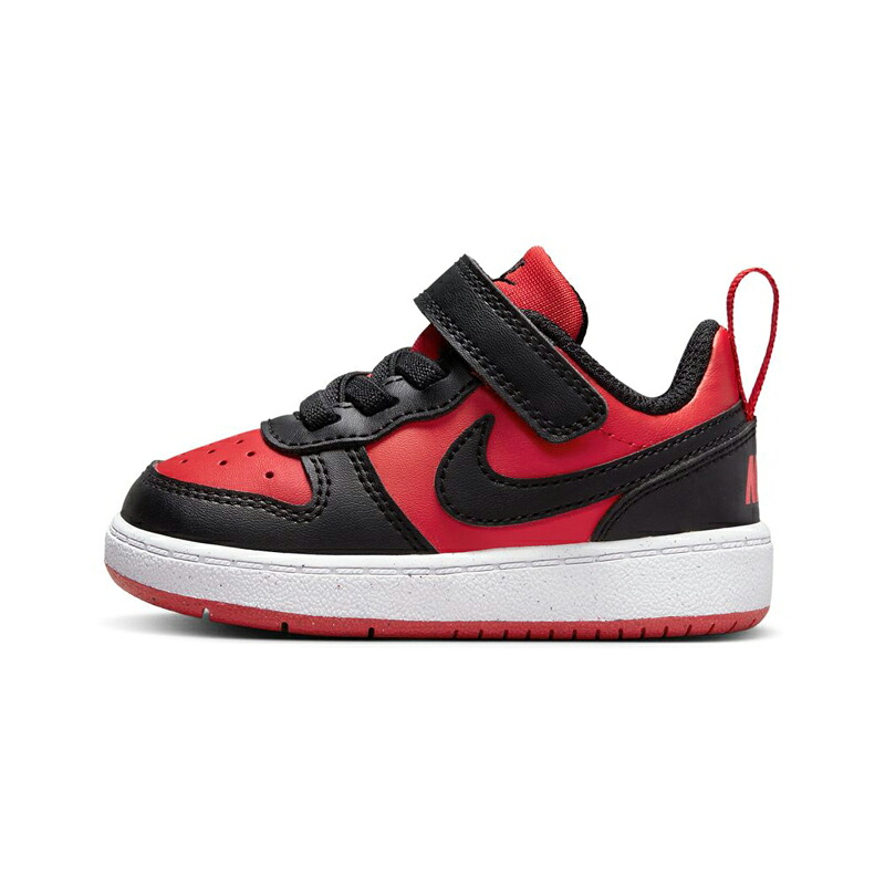 NIKE(ナイキ) COURT BOROUGH LOW RECRAFT PS 16.0cm (600)ユニバーシティレッド/ブラック/ホワイト DV5458600