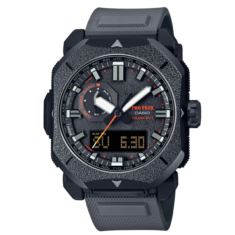 PROTREK(プロトレック) 【国内置き目品】PRW-6900BF-1JF 10空圧雨合羽 薄墨色 PRW-6900BF-1JF