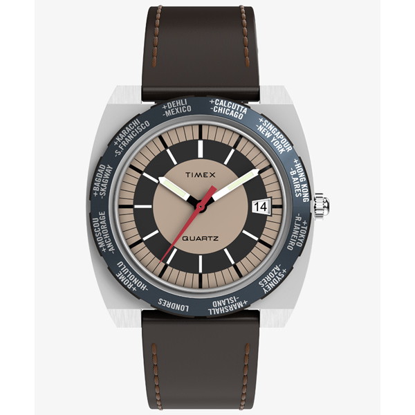 TIMEX(五分五分メックス) 【国内定め事品】Q TIMEX 1972 世界ひと休み 赤銅色 tw2y31300
