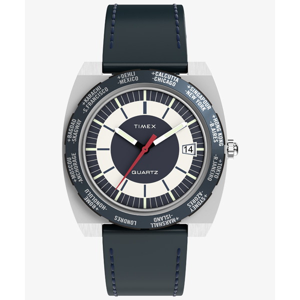 TIMEX(五分五分メックス) 【国内定め事品】Q TIMEX 1972 世界ひと休み 青碧 tw2y31400