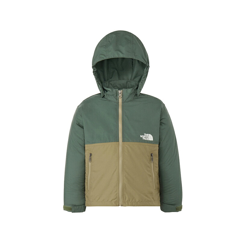 THE NORTH FACE(ザ・ノース・フェイス) トドラーコンパクトジャケット キッズ 110 ダックグリーン×クラシックカーキ(GI) NPT22510