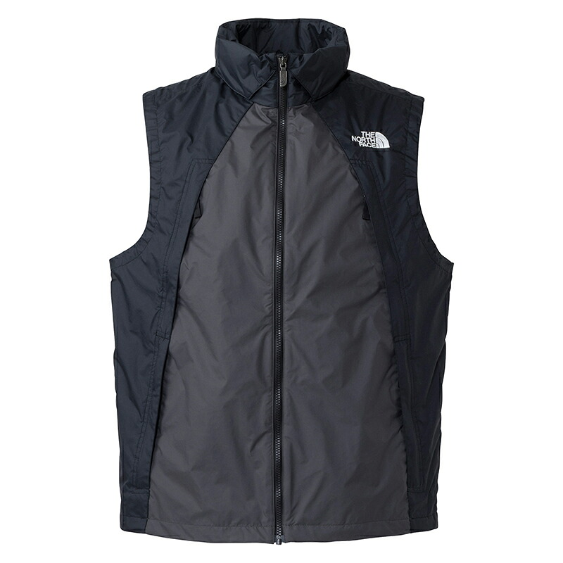 THE NORTH FACE(ザ・ノース・フェイス) チムニーウインドベスト ユニセックス L アスファルトグレー×ブラック(AK) NP22652