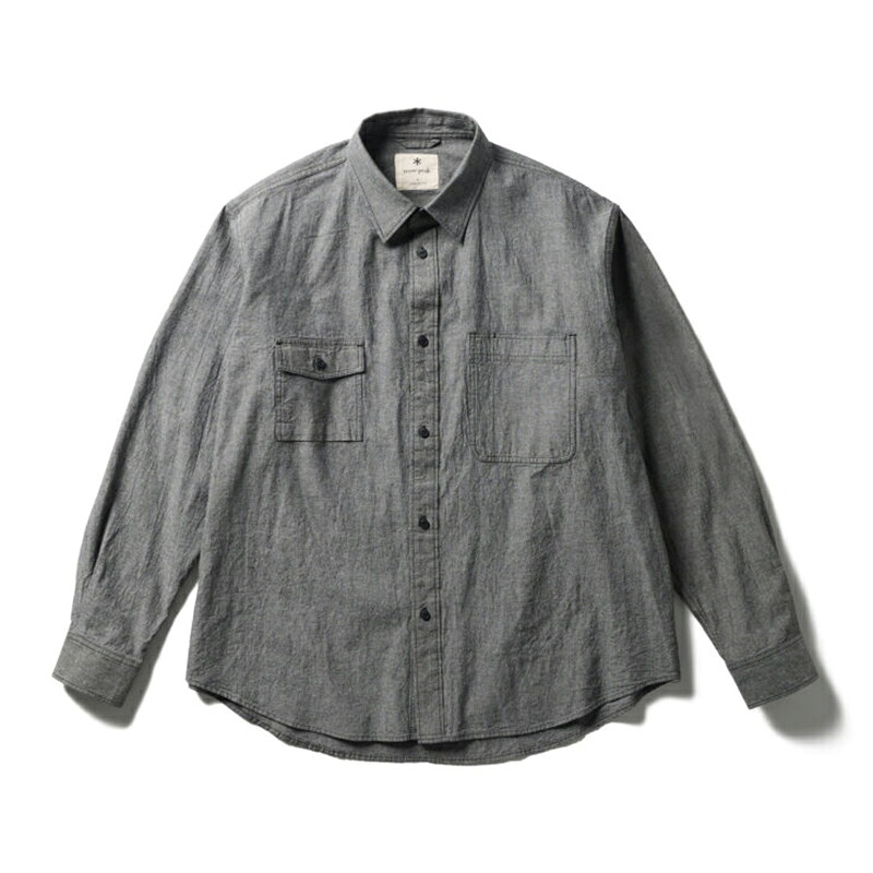 スノーピーク(snow peak) Chambray Work Shirt 全2サイズ|ナチュラム キャンプ専門店