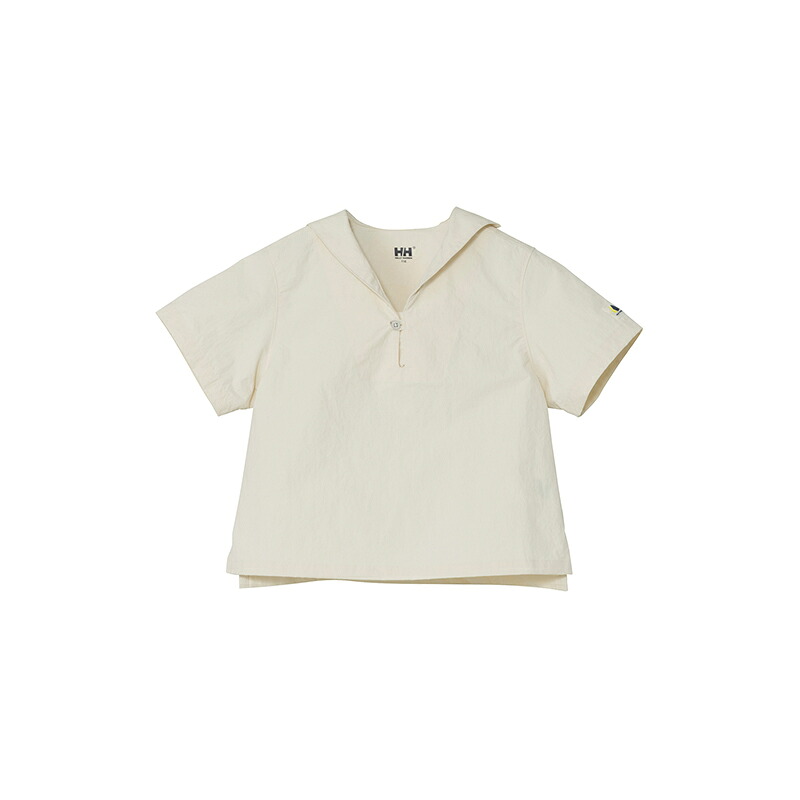 HELLY HANSEN(ヘリーハンセン) ショートスリーブバスクセイラーシャツ キッズ 130 アイボリー(IV) HJ42608