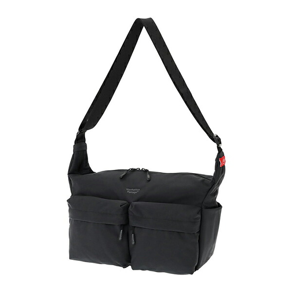Manhattan Portage(マンハッタンポーテージ) NEUES VELOCITY SHOULDER BAG (LG) TUSSAH PVC M Black(1000) MP6042LTSP｜ナチュラム キャンプ専門店