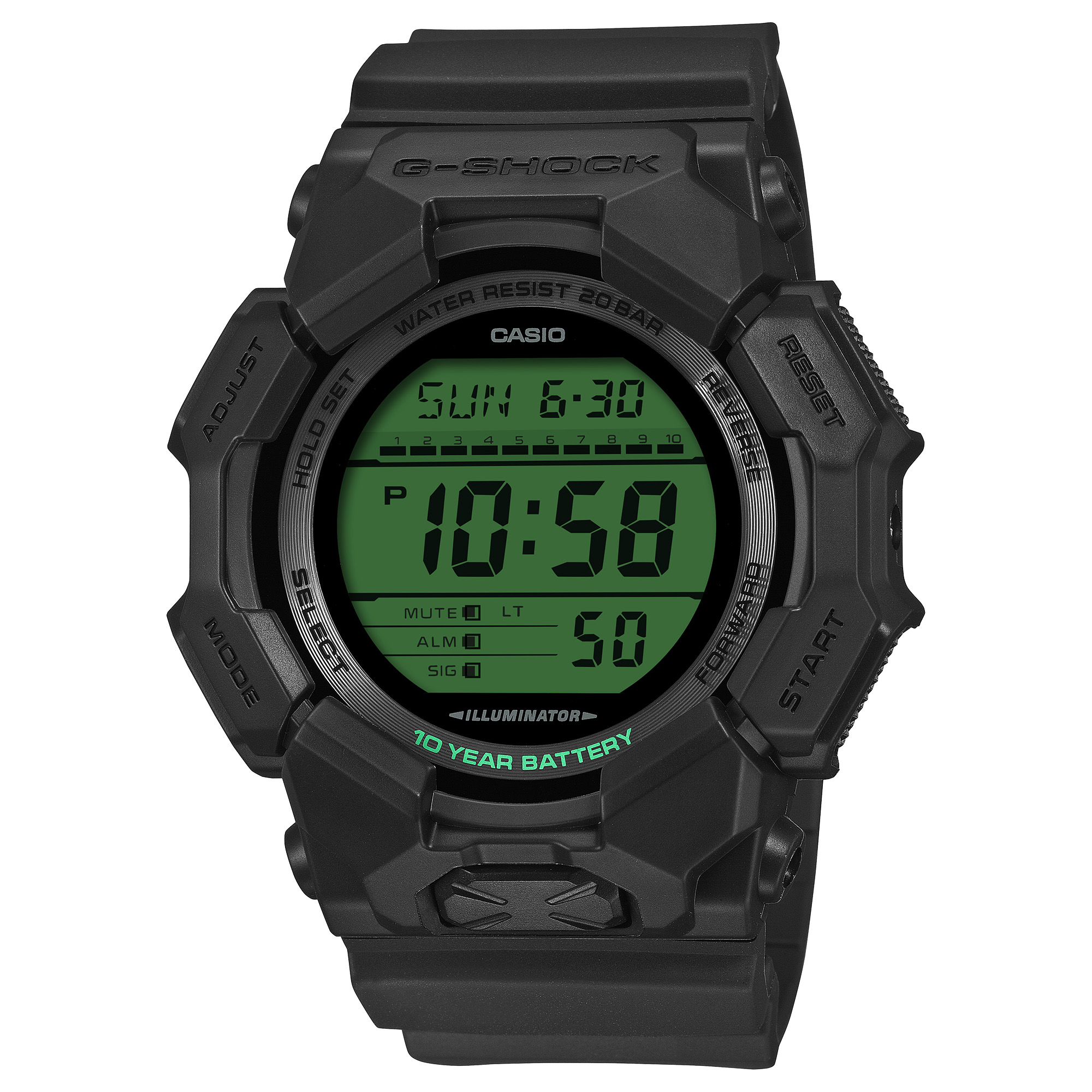 【予約:4月中旬】 G-SHOCK(ジーショック) 【国内正規品】GD-010BEG-1JF 20気圧防水 ブラック GD-010BEG-1JF
