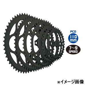 ★RIDEA　リデア　楕円チェーンリング　powering　52/36T　110 楽天市場】リデア RIDEA チェーンリング 自転車 非真円 5アーム