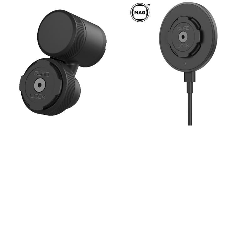 QUADLOCK(クアッドロック) 【2点セット】エアベントマウント ワイヤレス充電ヘッド(MAG対応)セット