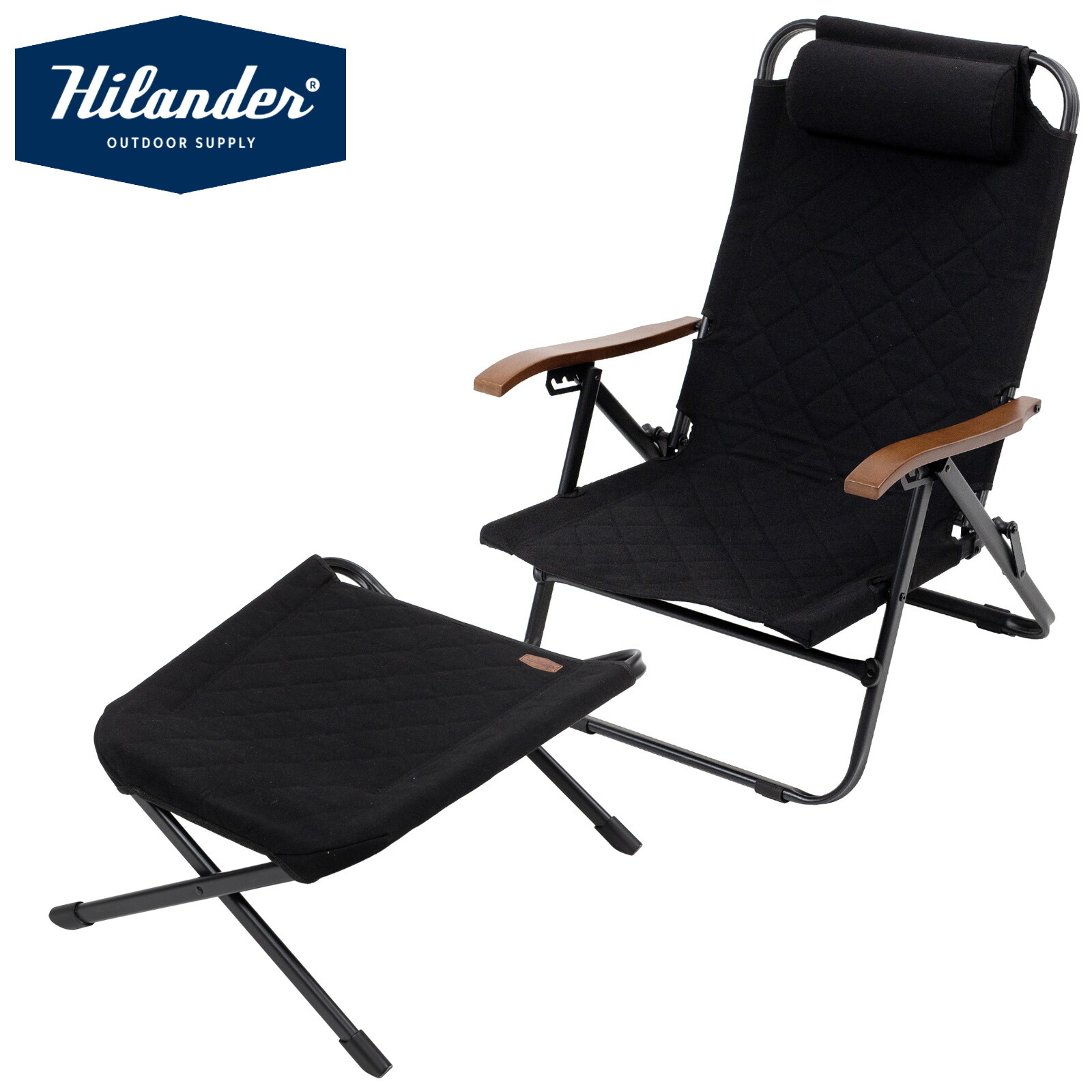 Hilander(ハイランダー) 【お得な書き割り】クライマックスローチェア2 ST(スチール写真)+クライマックスオットマン 全5色