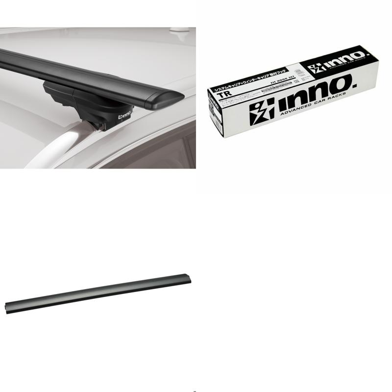 INNO(イノー) ダイハツ タフト(レール付)用 エアロベース(スルー短)セット XS450BK+TR186+XB115